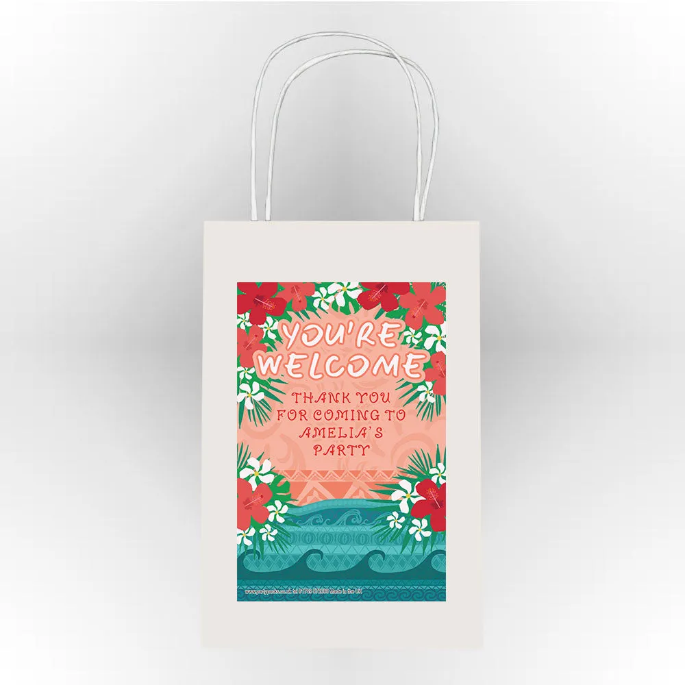 Ocean Girl You're Welcome Personalised Party Bag - Pack Of 12