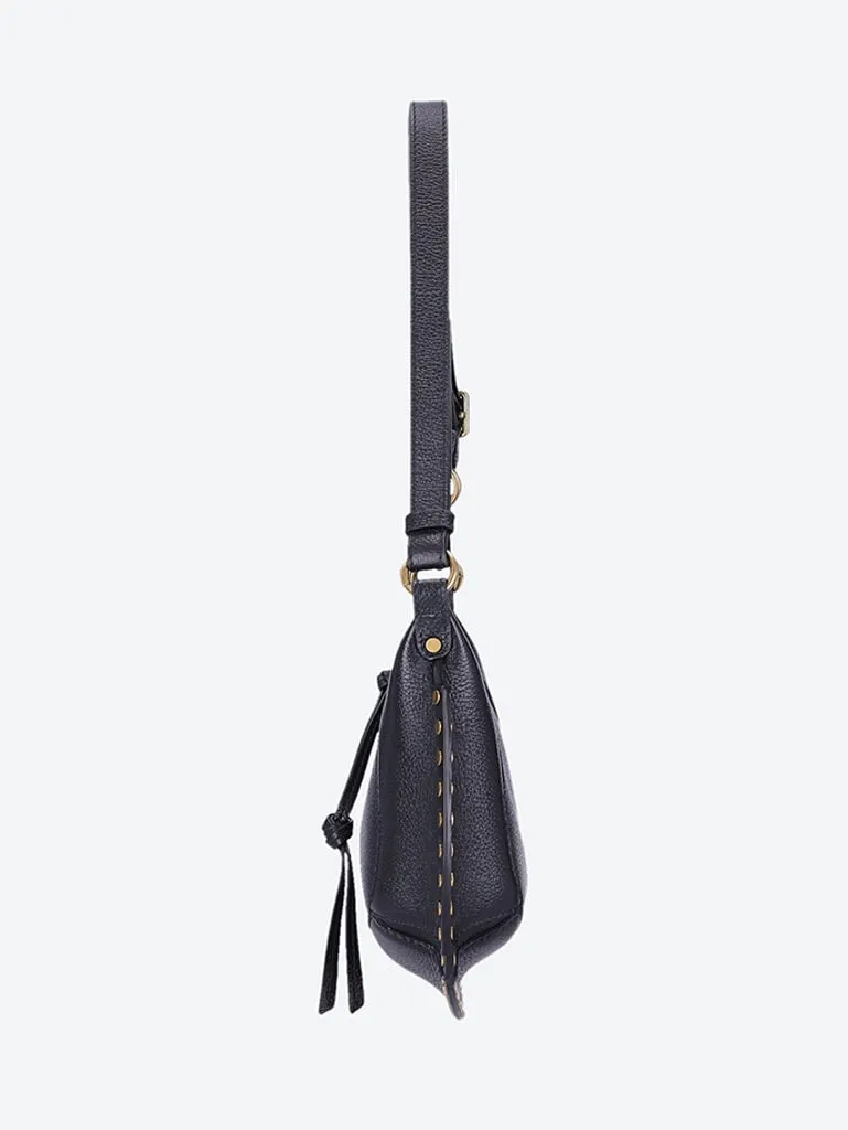 Oskan moon leather shoulder bag