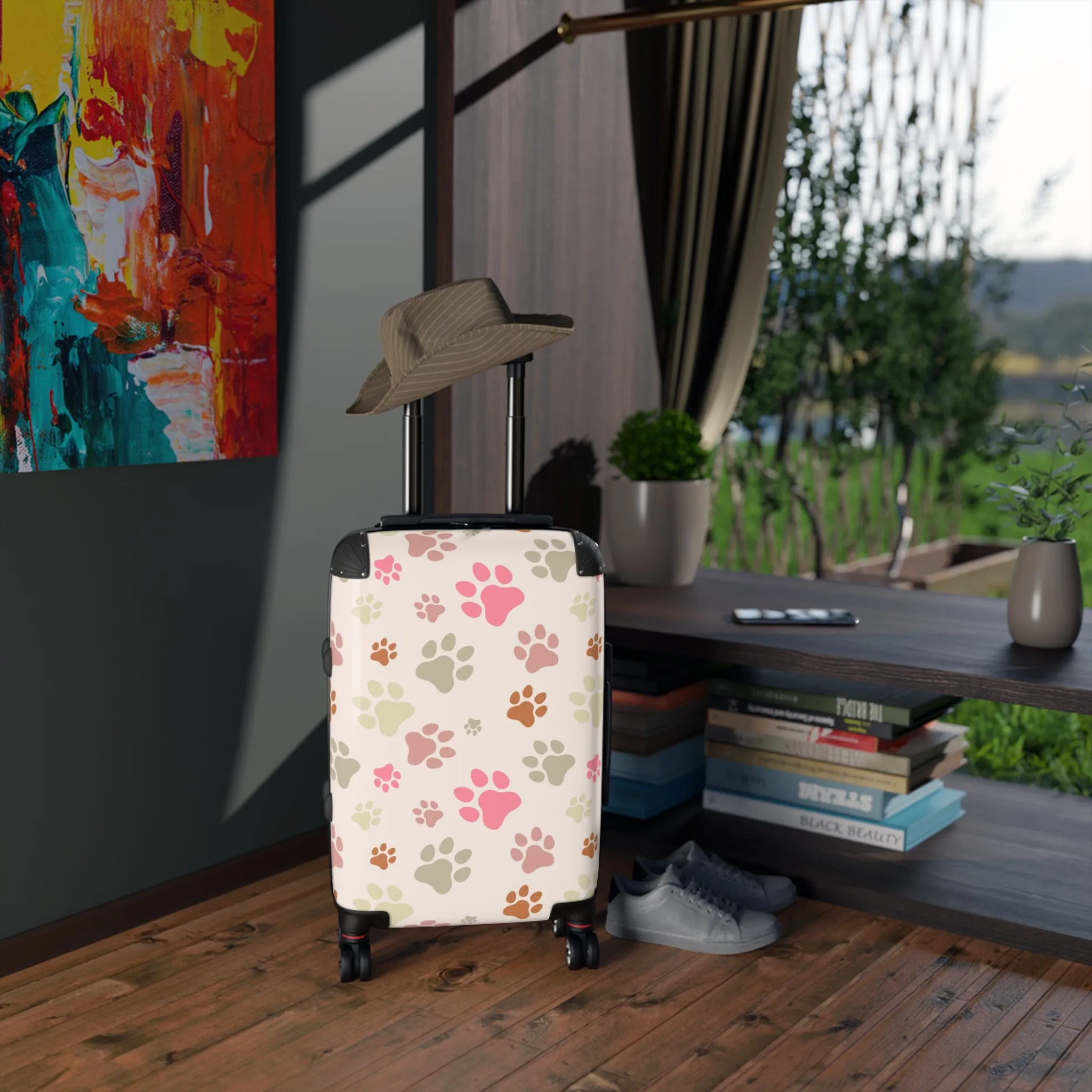 Paw Print Suitcase