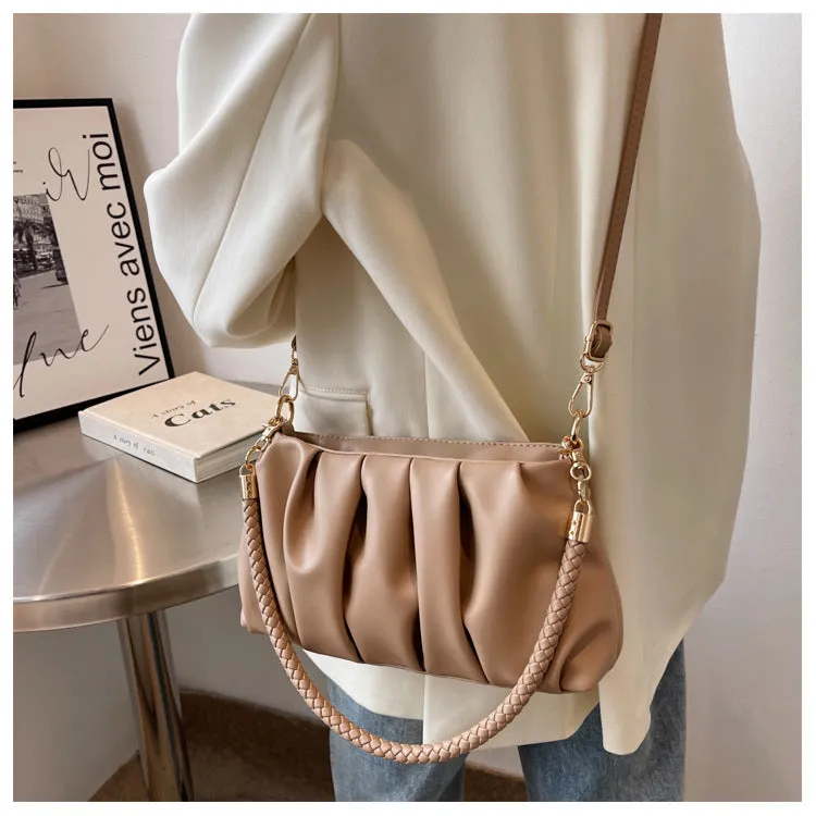 Paziye Pleated Crossbody Bag