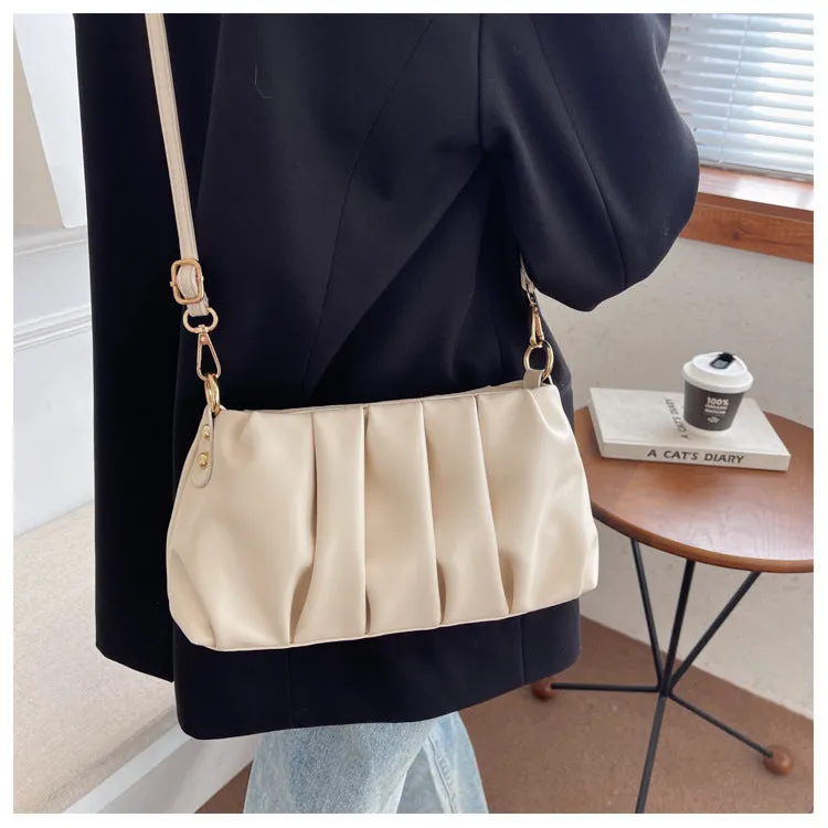 Paziye Pleated Crossbody Bag