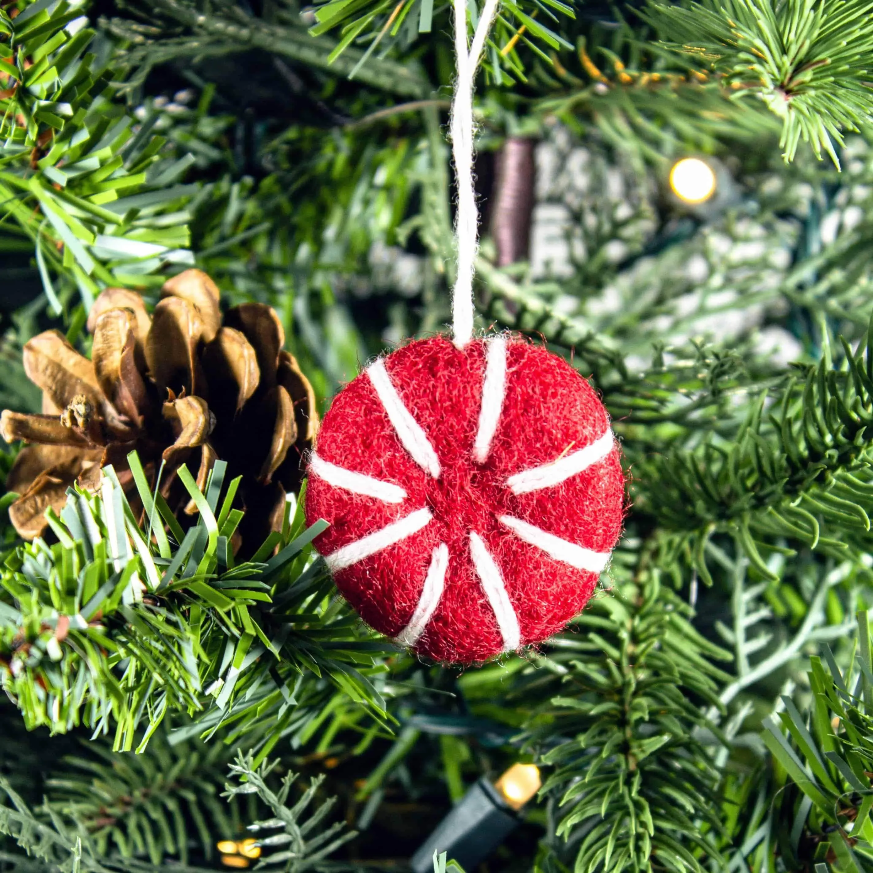 Peppermint Eco Fresheners Ornaments - Reds