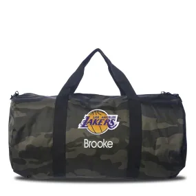 Personalized Los Angeles Lakers Camoflauge Duffel Bag