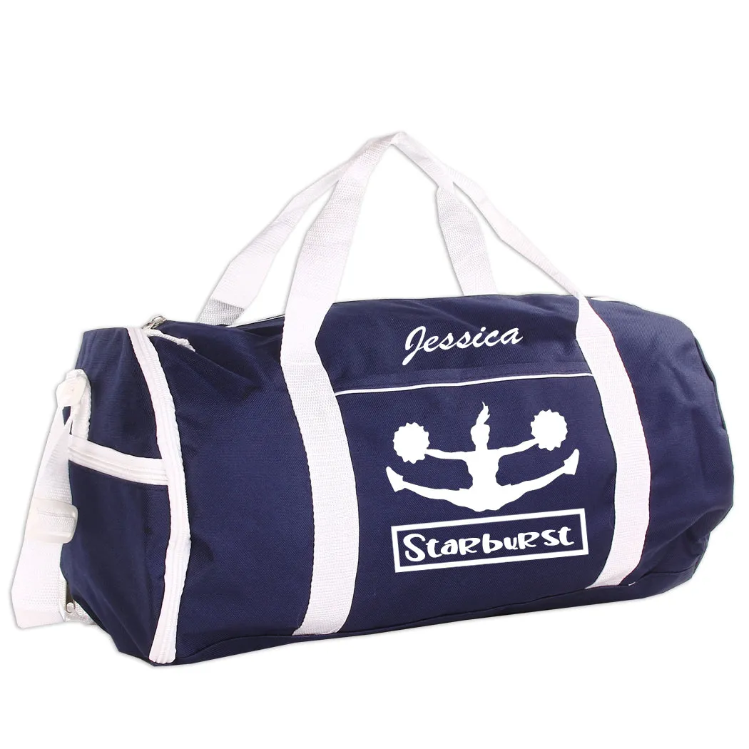 Personalized Sport/Gym Roll Duffel Bag - Cheer (Available in 4 Colors)