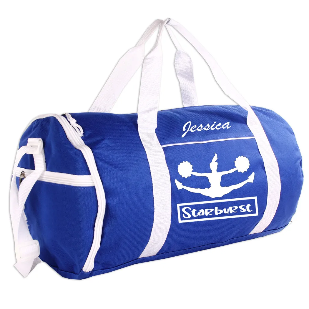 Personalized Sport/Gym Roll Duffel Bag - Cheer (Available in 4 Colors)