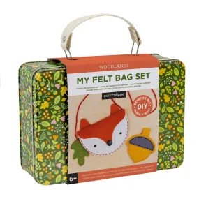 Petit Collage woodlands fox my felt bag set suitcase