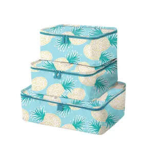 Pineapple Watercolor Packing Cubes, Set of 3