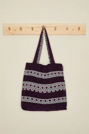 Polyester Hand Shoulder Bag Knitting Work Honeycomb Patterned Daily Tote Bag,CK-8