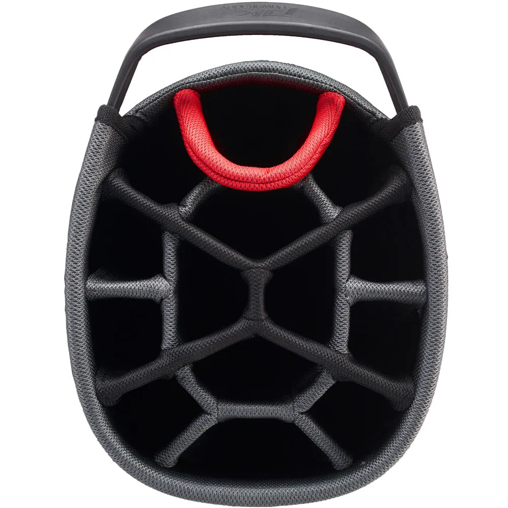 PowaKaddy Premium Tech Cart Bag - Gun Metal/Black/Red Trim