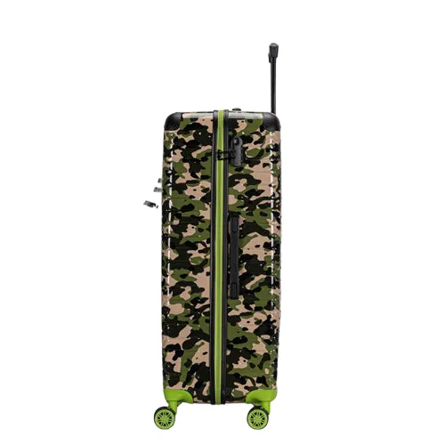 Premium Quality ABS Hard Shell Urban Camouflage Print Spinner Suitcase with Built in Lock - 26 Inch