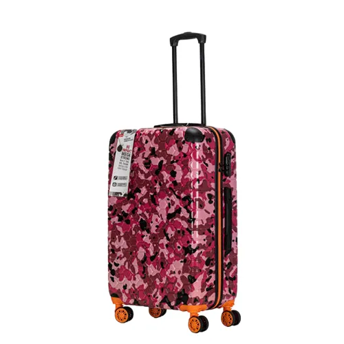 Premium Quality ABS Hard Shell Urban Camouflage Print Spinner Suitcase with Built in Lock - 26 Inch