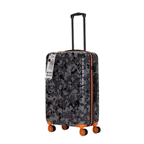 Premium Quality ABS Hard Shell Urban Camouflage Print Spinner Suitcase with Built in Lock - 26 Inch