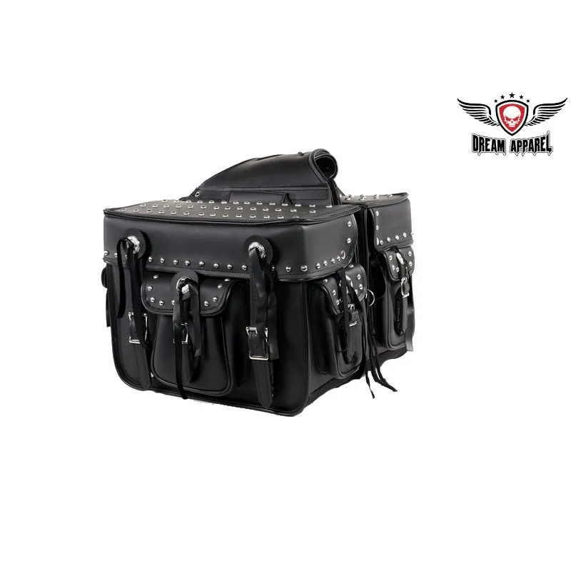 PVC Concealed Carry Saddlebag with Studs