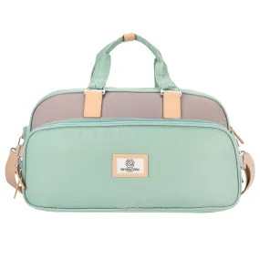 Richmond Duffle Bag - Pastel Green & Grey