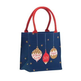 rockflowerpaper - NOEL JOY Peace Itsy Bitsy Reusable Gift Bag Tote