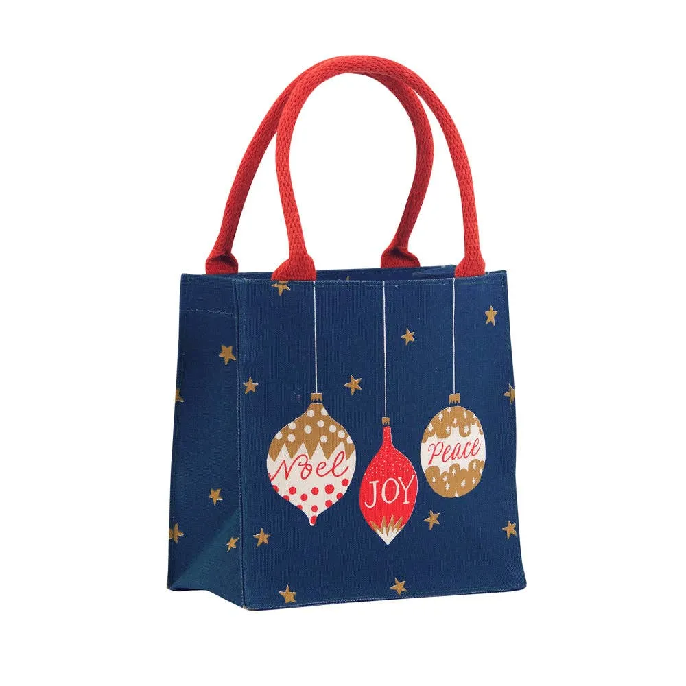 rockflowerpaper - NOEL JOY Peace Itsy Bitsy Reusable Gift Bag Tote