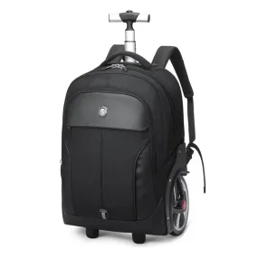 Rolling Luggage Bag with Big Wheels - Unisex, Lockable, 60cm Height, 3.5kg Weight