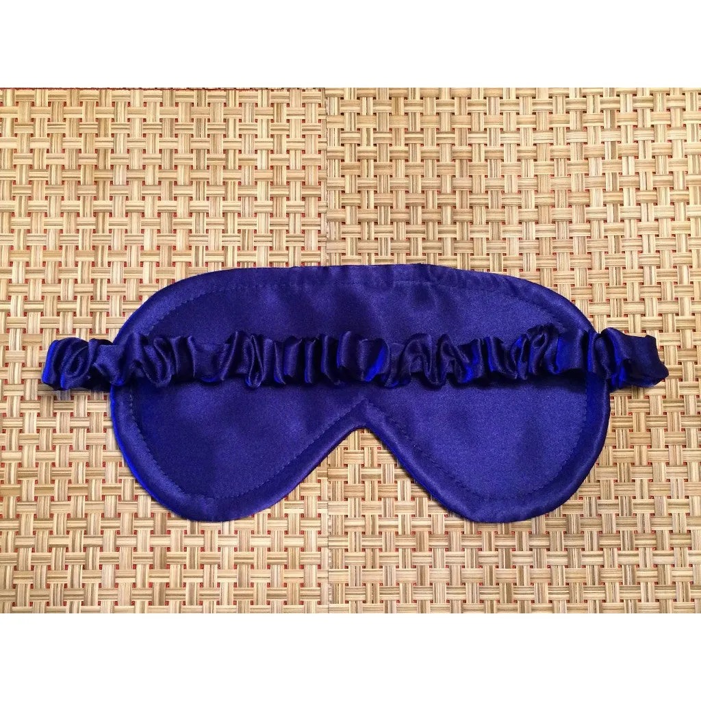 Royal Blue Travel Eye Mask. Perfect Sleep Aid for Long Airport Delays