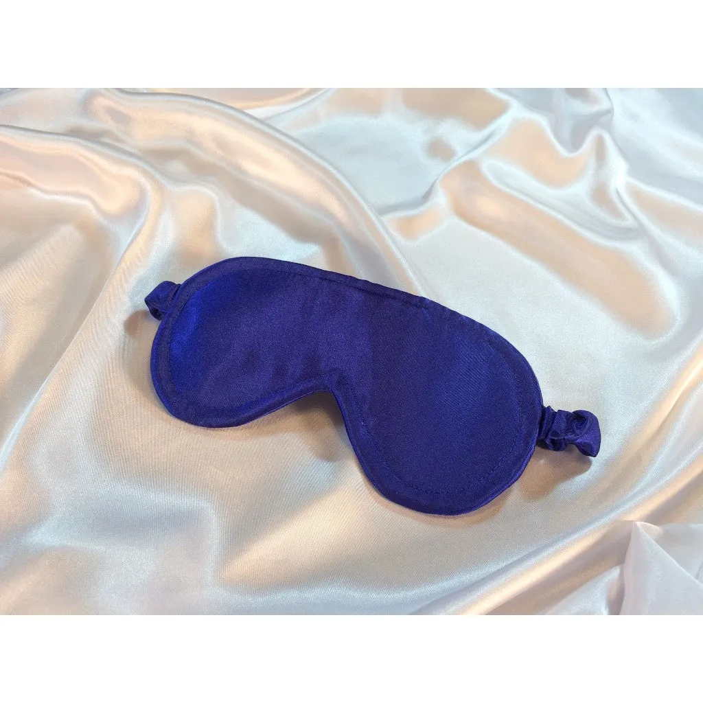 Royal Blue Travel Eye Mask. Perfect Sleep Aid for Long Airport Delays