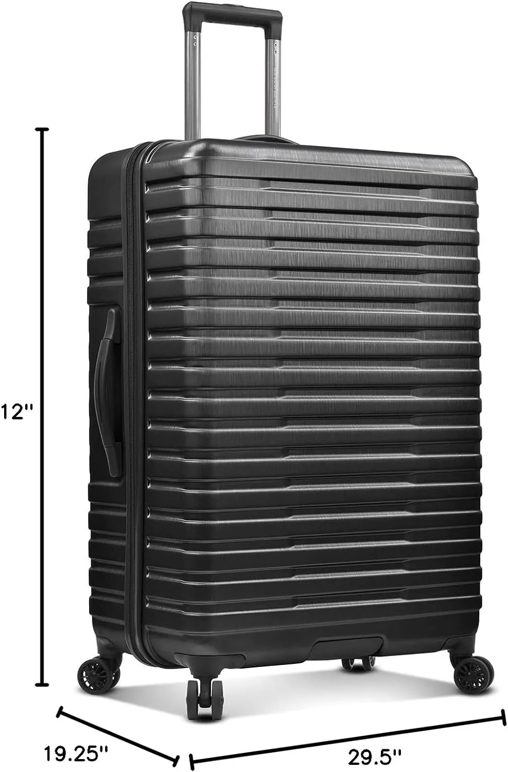 Rugged 30 Inch Hardside Top Handle Lavender Spinner Luggage Suitcase