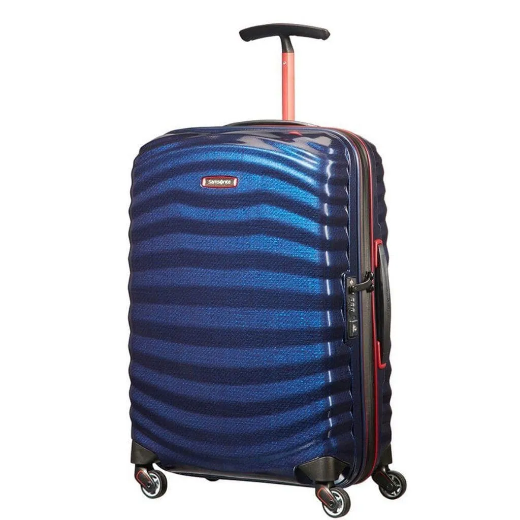 Samsonite Lite-Shock Sport 3 Piece Suitcase Set - Nautical Blue/Red