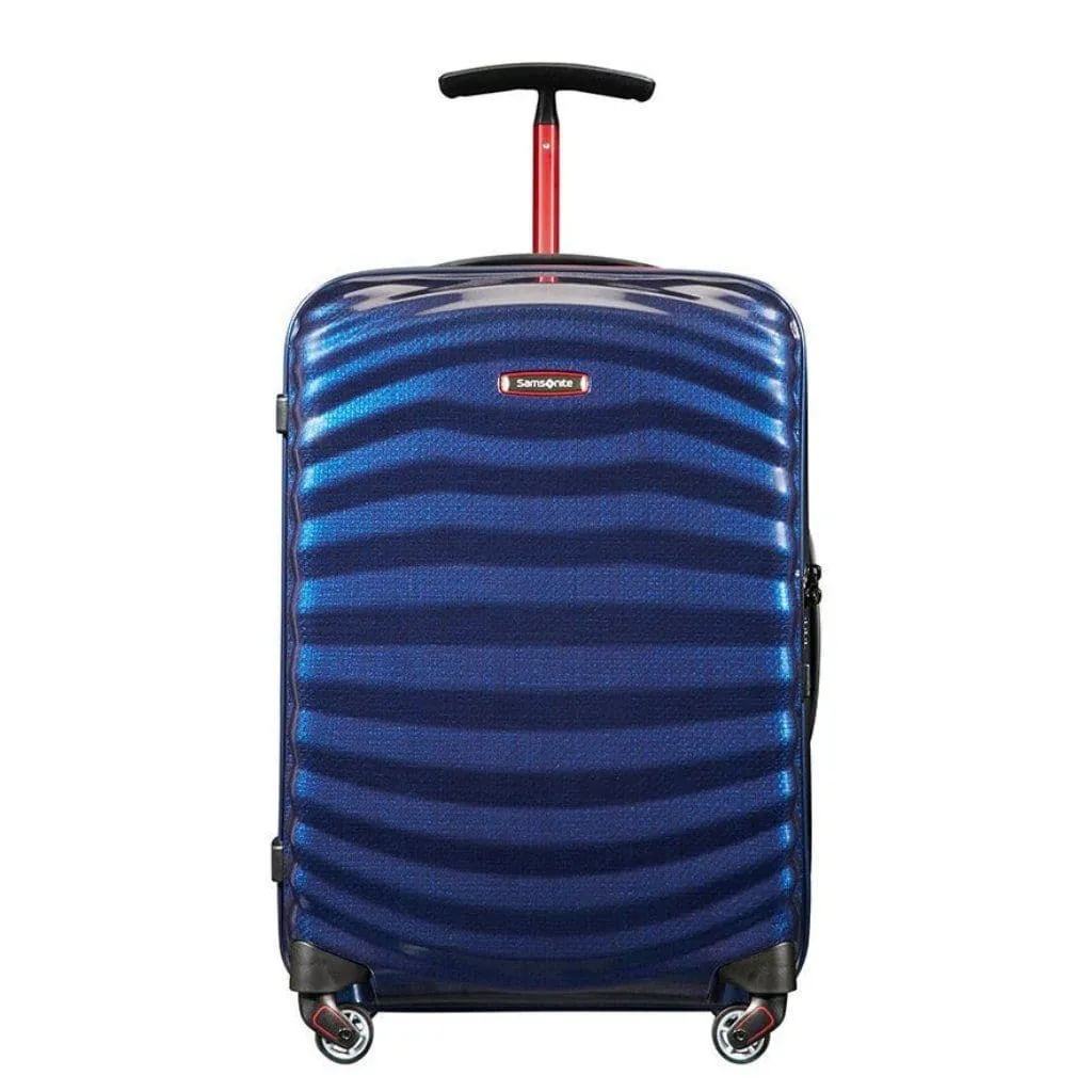 Samsonite Lite-Shock Sport Cabin 55cm Suitcase - Nautical Blue/Red