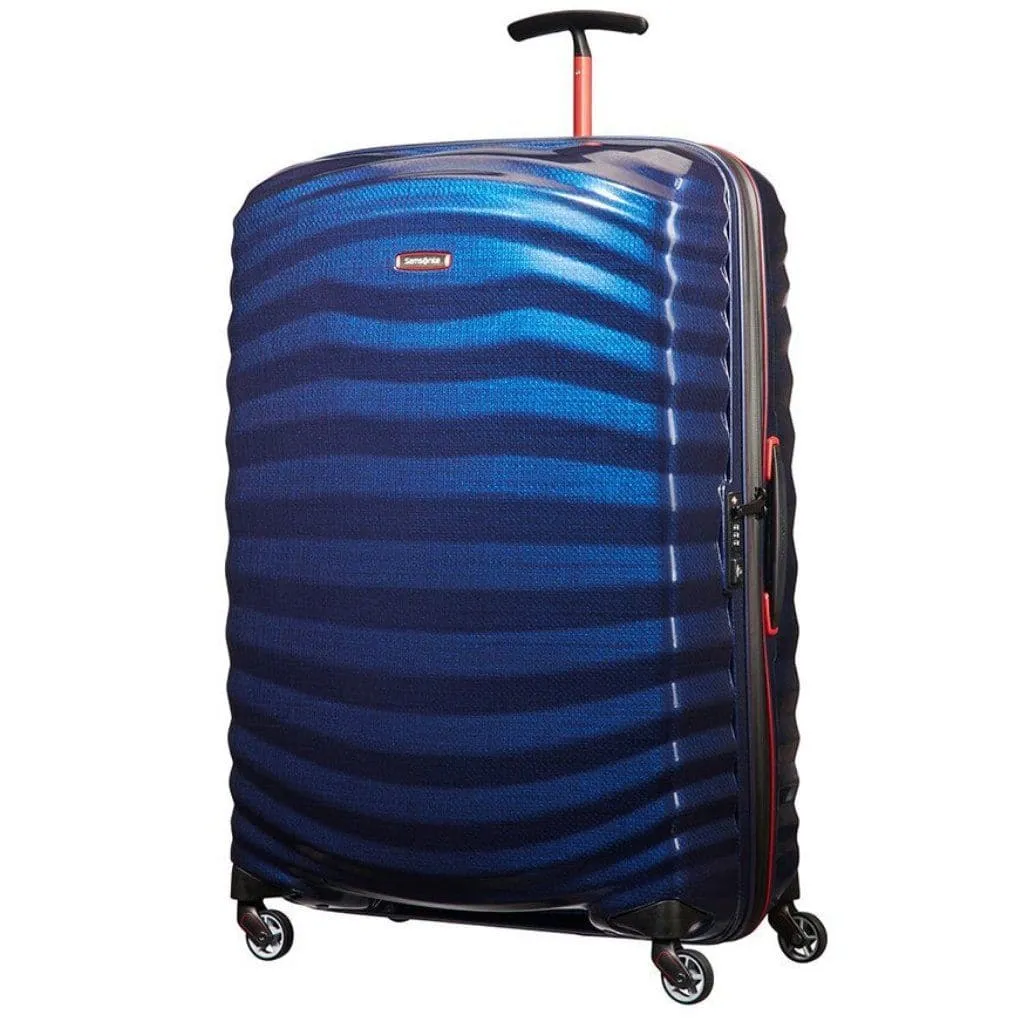 Samsonite Lite-Shock Sport Large 81cm Hardsided Suitcase - Nautical Blue/Red