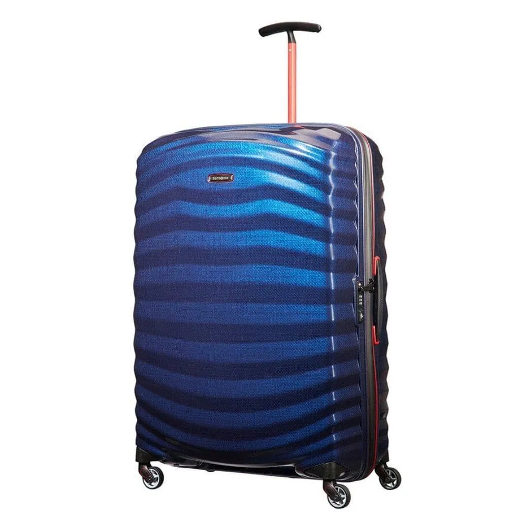 Samsonite Lite-Shock Sport Large 81cm Hardsided Suitcase - Nautical Blue/Red