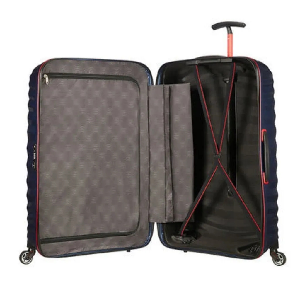 Samsonite Lite-Shock Sport Large 81cm Hardsided Suitcase - Nautical Blue/Red