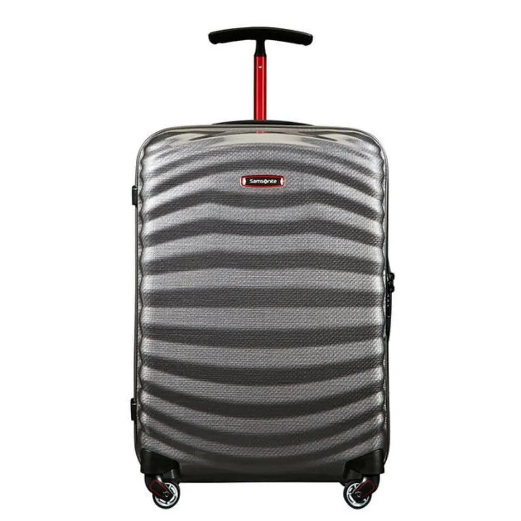 Samsonite Lite-Shock Sport Small/Cabin 55cm Suitcase - Eclipse Grey/Red