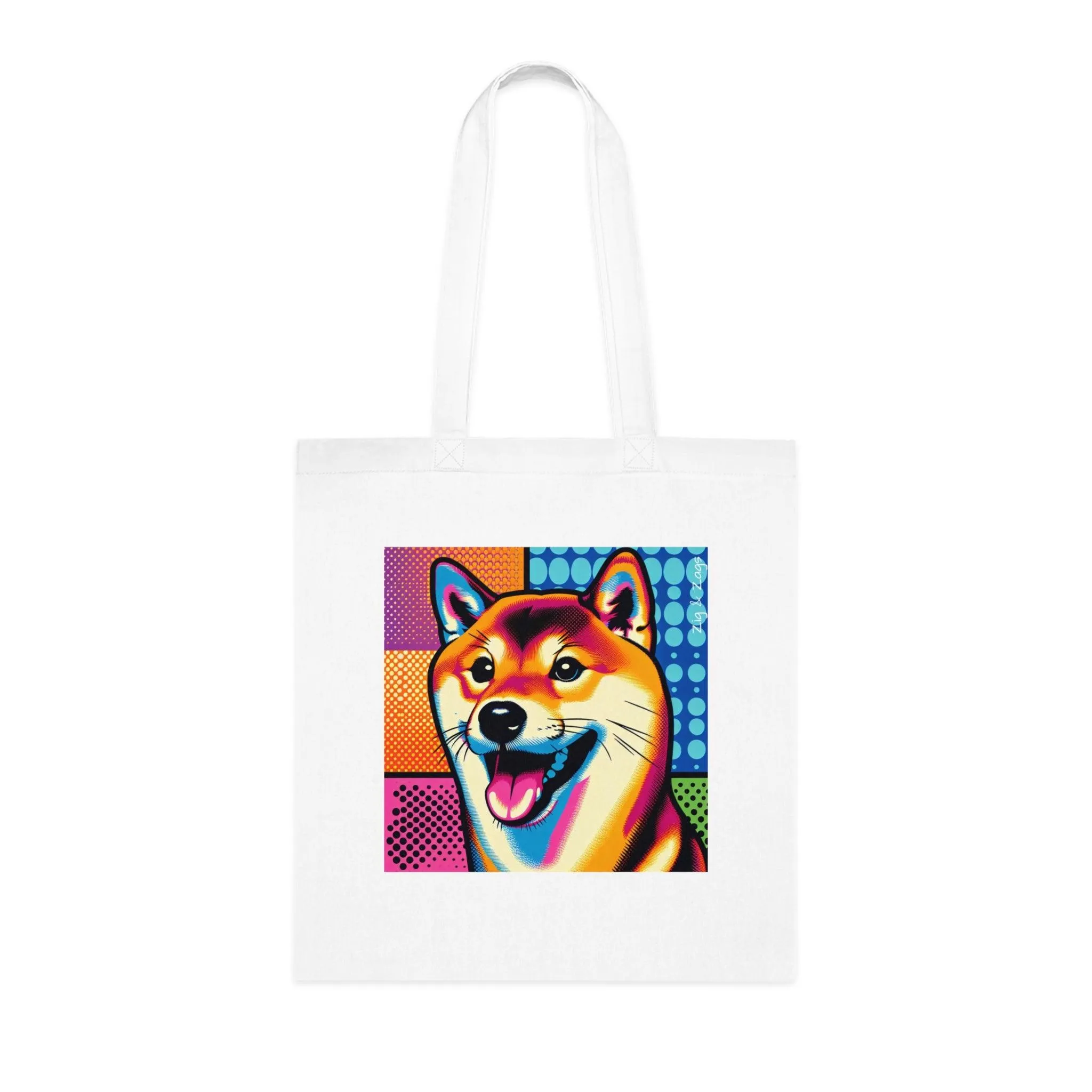 Shiba Inu Dog Cotton Tote Bag