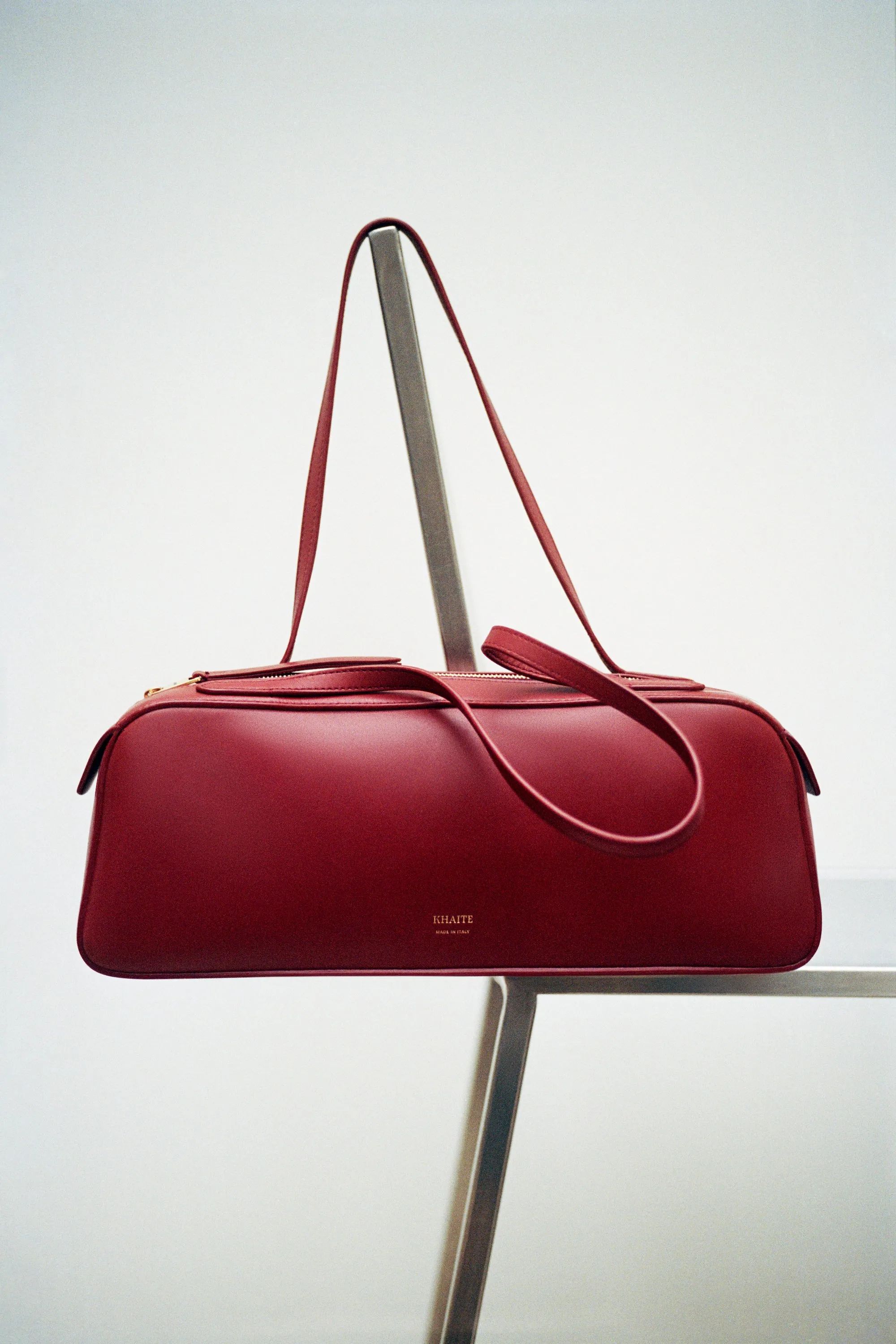 Simona Shoulder Bag in Oxblood Leather