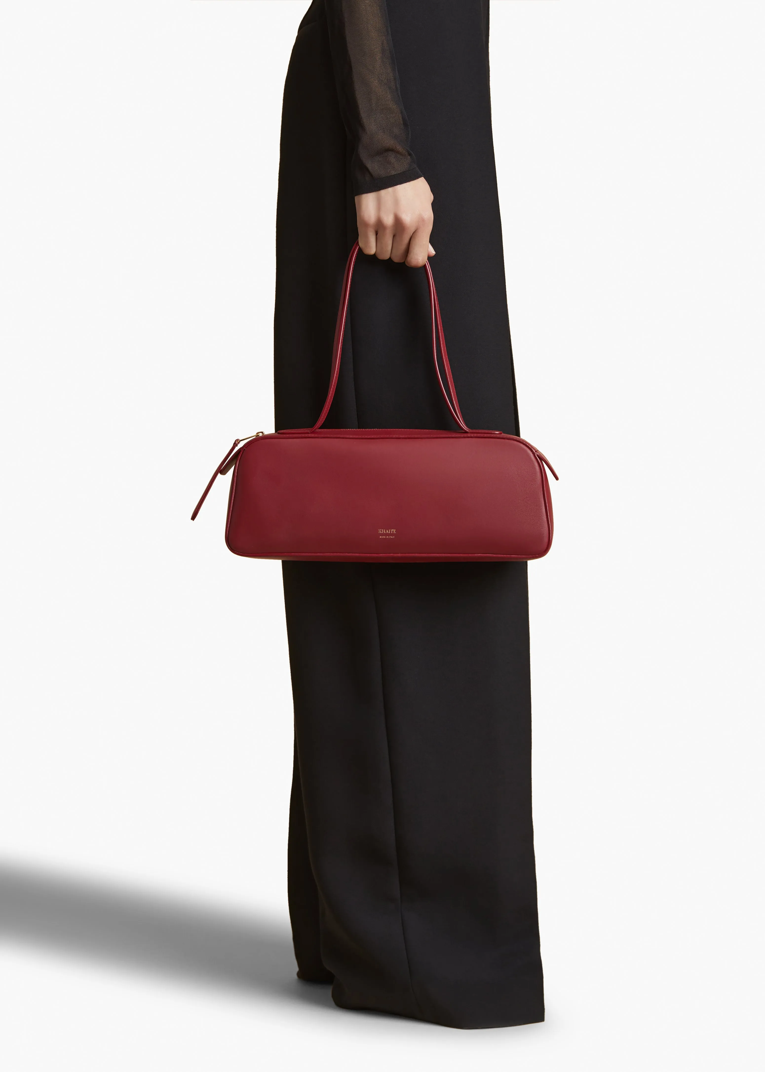 Simona Shoulder Bag in Oxblood Leather