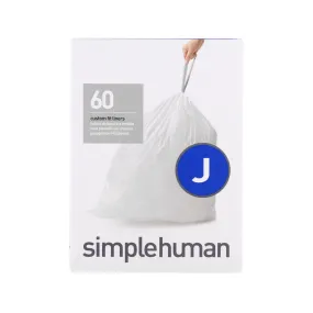 SIMPLEHUMAN Trash Bag - Code J 30-45L  (60pcs)