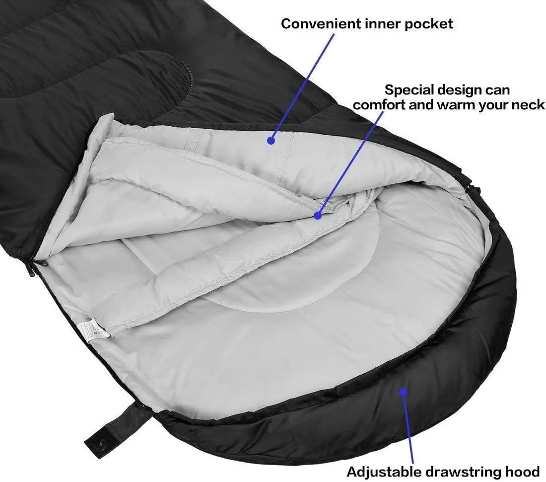 Sleeping Bag - Waterproof Sleeping Bag with Compression Sack