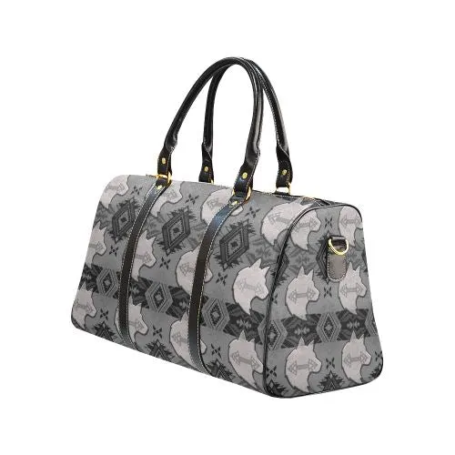 Sovereign Nation Gray with Wolf Waterproof Travel Bag