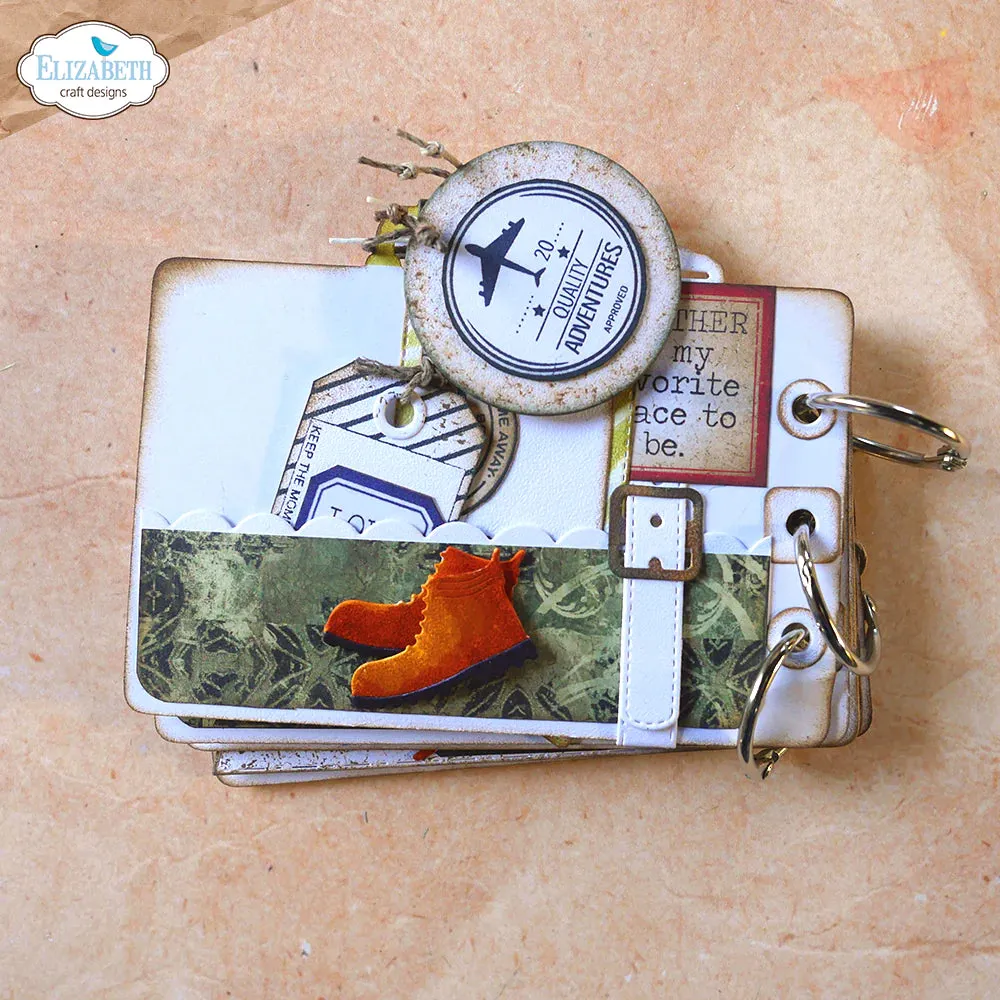 Suitcase Album Stamp   Die Kit