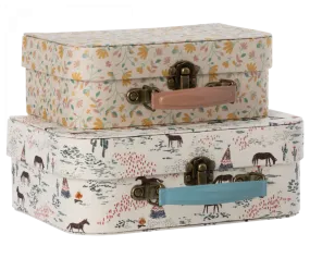 Suitcases with Fabric | Two Piece Set