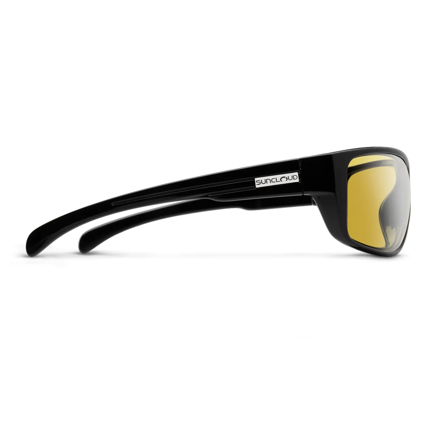 Suncloud Milestone Sunglasses Black/Polarized Yellow