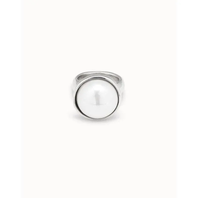 Superlative White Pearl Shell Ring