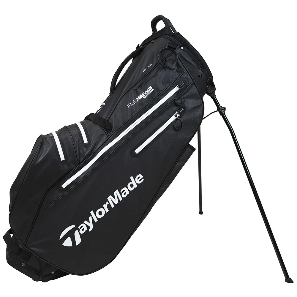 TaylorMade FlexTech Waterproof Stand Bag - Black/White