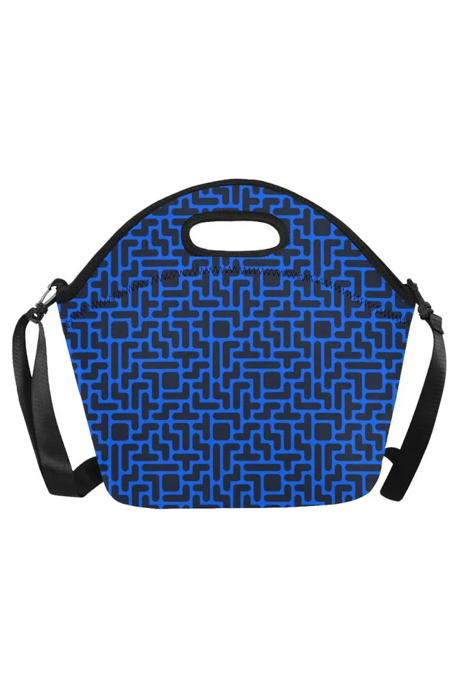 Tetromino Neoprene Lunch Bag/Large (Model 1669)