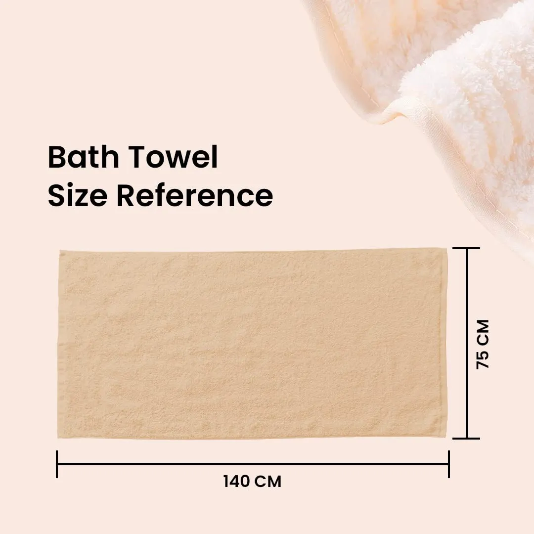 The Better Home Microfiber Bath Towel for Bath | Soft, Lightweight, Absorbent and Quick Drying Bath Towel for Men & Women | 140cm X 70cm (Pack of 4, Pink Beige) (Pack of 2, Blue Beige)