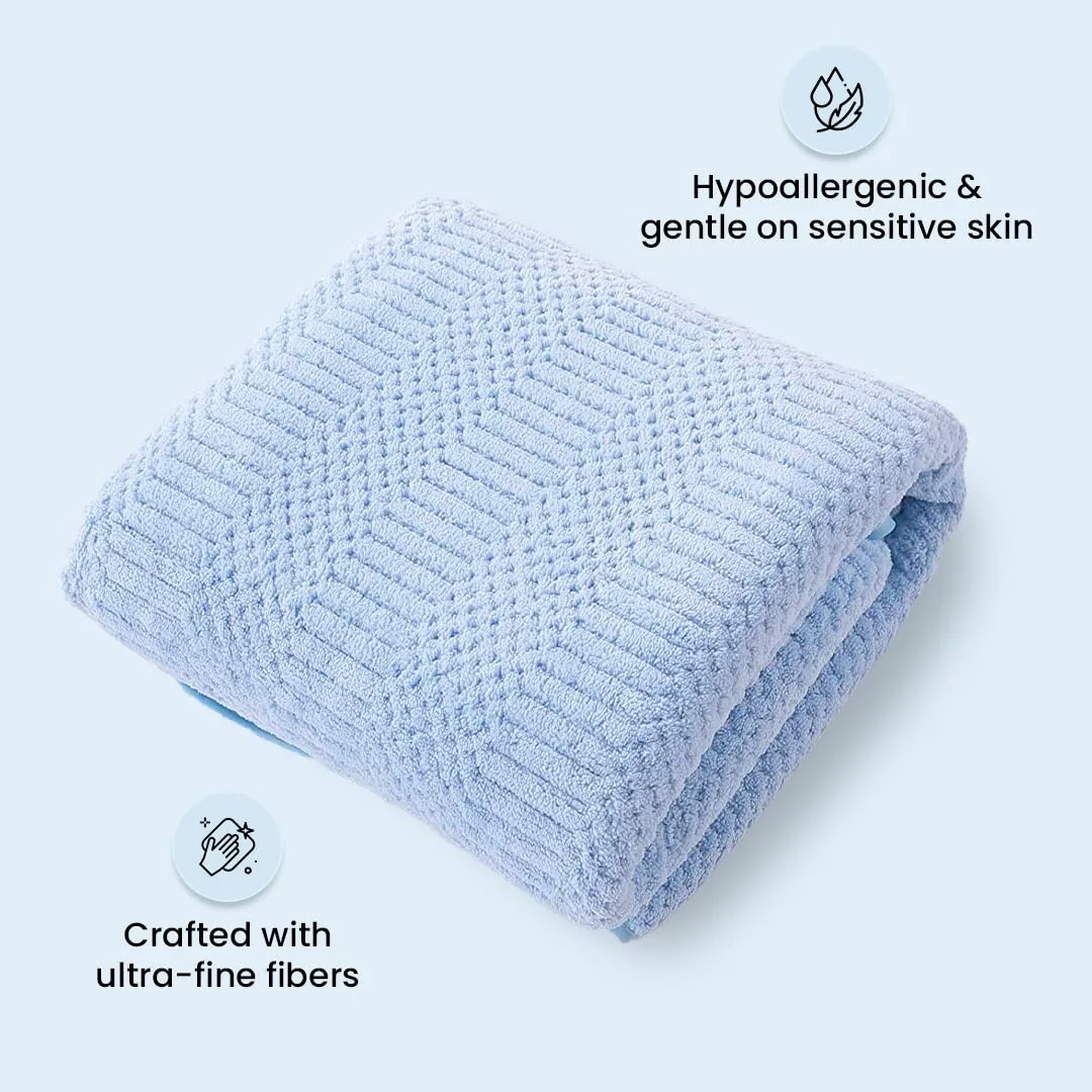 The Better Home Microfiber Bath Towel for Bath | Soft, Lightweight, Absorbent and Quick Drying Bath Towel for Men & Women | 140cm X 70cm (Pack of 4, Pink Beige) (Pack of 2, Blue Pink)