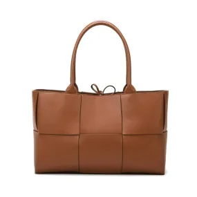 The Bottega Veneta Arco inspired Woven Large Leather Tote Bag