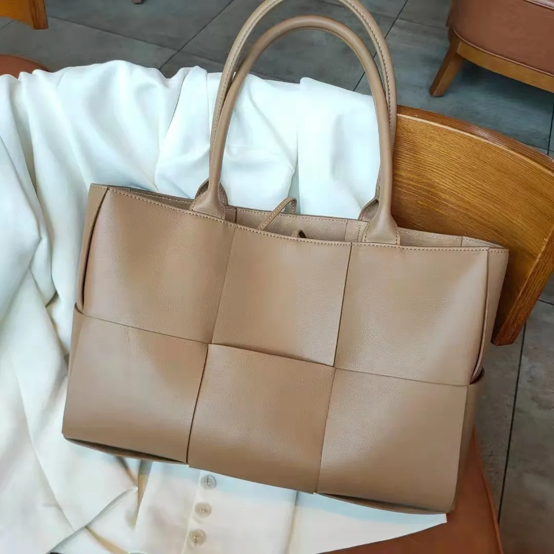 The Bottega Veneta Arco inspired Woven Large Leather Tote Bag