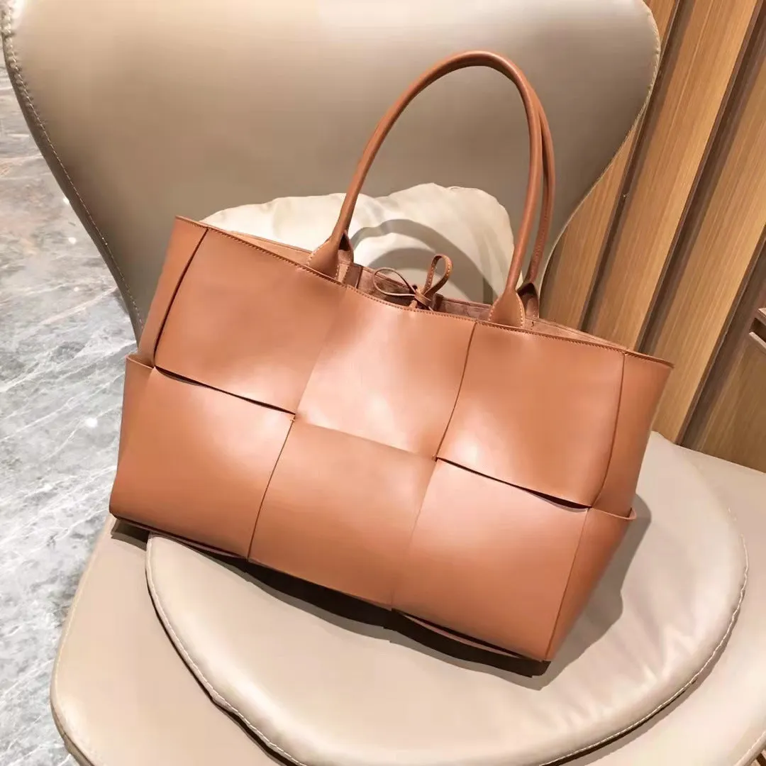 The Bottega Veneta Arco inspired Woven Large Leather Tote Bag