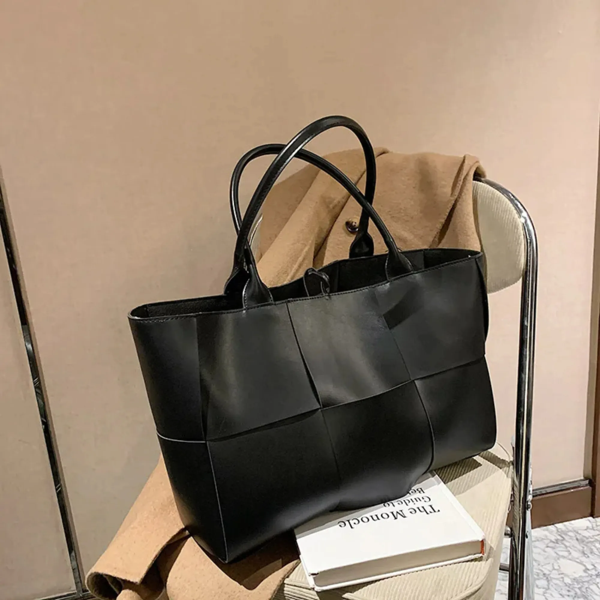 The Bottega Veneta Arco inspired Woven Large Leather Tote Bag