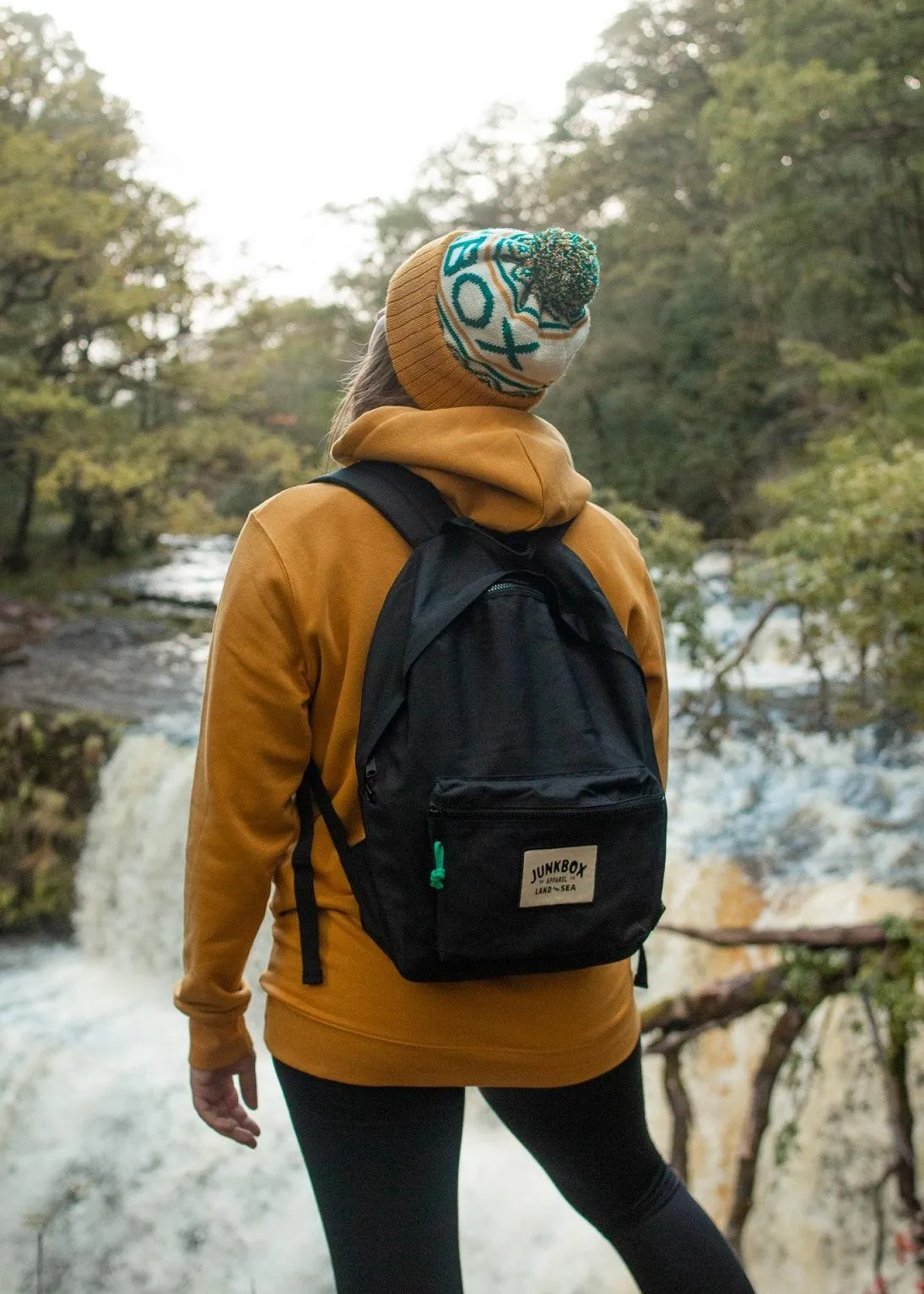 'The Classic' Recycled Backpack in Black