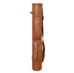 Timeless Brown Leather Sunday Golf Bag | Minimalist Pencil Golf Bag